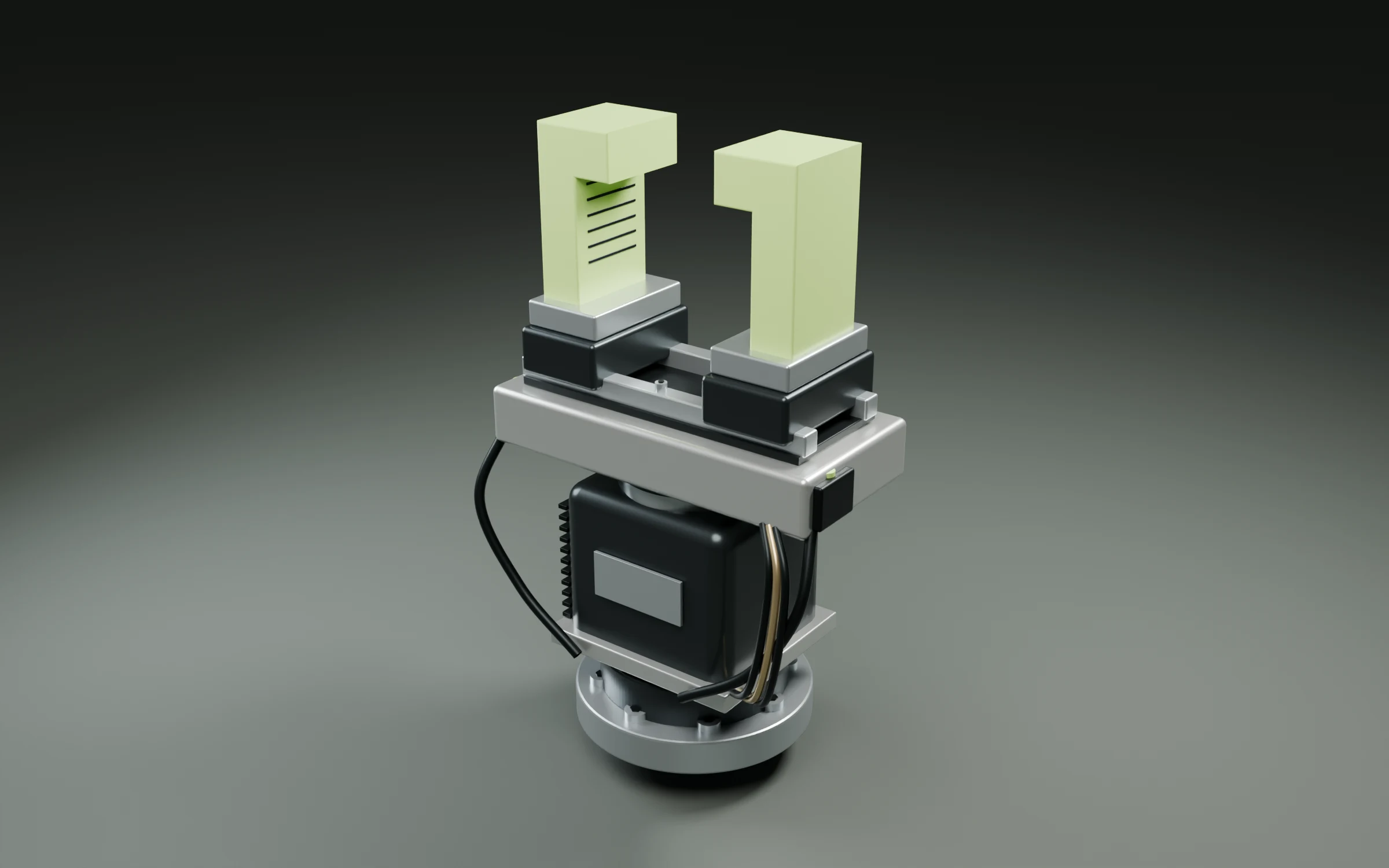 Precision robotic end effector — assembled concept assembly